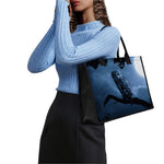 Full Moon Night Owl Print Canvas Tote Bag