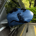 Full Moon Night Owl Print Car Side Mirror Covers
