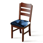 Full Moon Night Owl Print Chair Cushion Cover