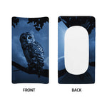 Full Moon Night Owl Print Changing Pad Cover