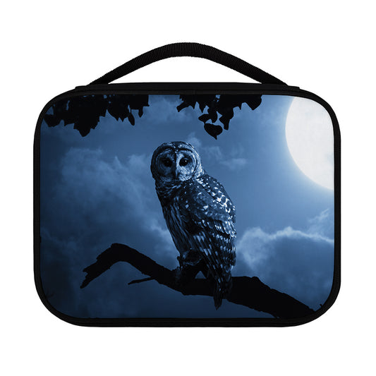 Full Moon Night Owl Print Classic Bible Case