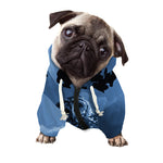 Full Moon Night Owl Print Dog Zip Up Hoodie