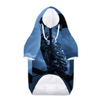 Full Moon Night Owl Print Dog Zip Up Hoodie
