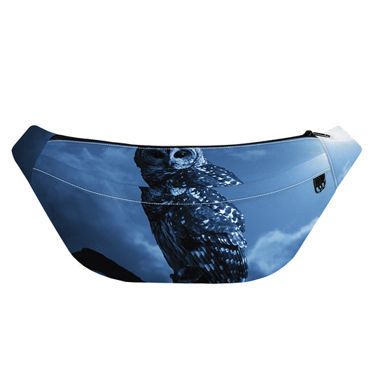 Full Moon Night Owl Print Fanny Pack