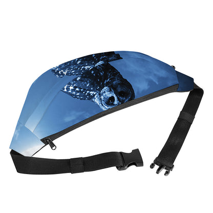 Full Moon Night Owl Print Fanny Pack