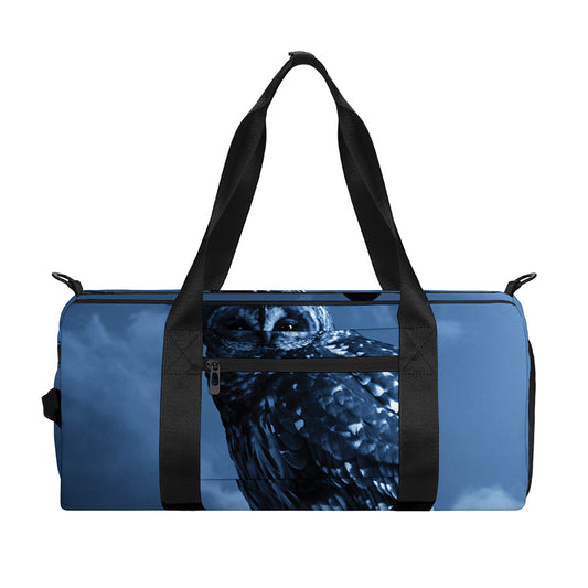 Full Moon Night Owl Print Gym Bag