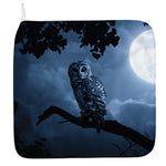 Full Moon Night Owl Print Hand Towel