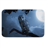 Full Moon Night Owl Print Indoor Door Mat