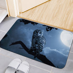 Full Moon Night Owl Print Indoor Door Mat