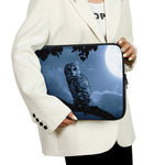 Full Moon Night Owl Print Laptop Sleeve
