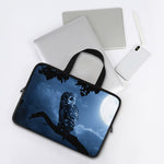 Full Moon Night Owl Print Laptop Sleeve With Handle