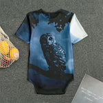 Full Moon Night Owl Print Men's Bodysuit