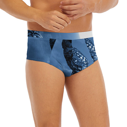 Full Moon Night Owl Print Men's Briefs
