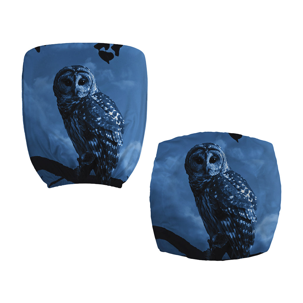 Full Moon Night Owl Print Office Chair Cover