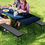 Full Moon Night Owl Print Picnic Table Cover