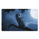 Full Moon Night Owl Print Polyester Doormat