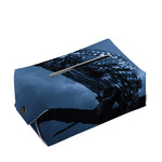 Full Moon Night Owl Print Rectangle Tissue Box Cover