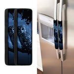 Full Moon Night Owl Print Refrigerator Handle Covers