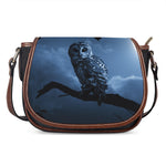 Full Moon Night Owl Print Saddle Bag