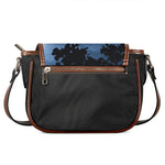 Full Moon Night Owl Print Saddle Bag