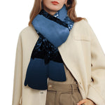 Full Moon Night Owl Print Scarf