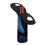 Full Moon Night Owl Print Single Neoprene Wine Tote