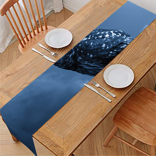 Full Moon Night Owl Print Table Runner