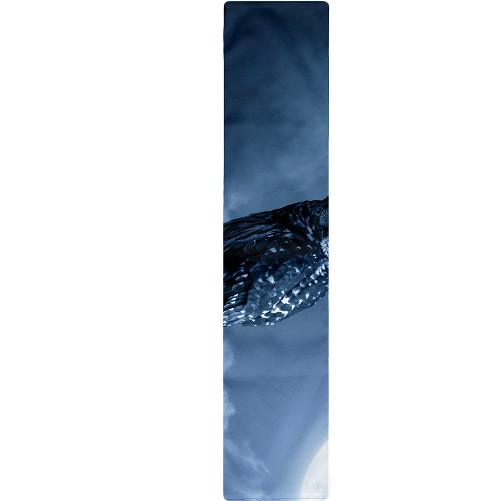 Full Moon Night Owl Print Table Runner