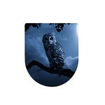 Full Moon Night Owl Print Toilet Lid Cover