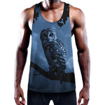 Full Moon Night Owl Print Training Tank Top