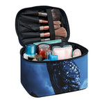 Full Moon Night Owl Print Travel Makeup Bag