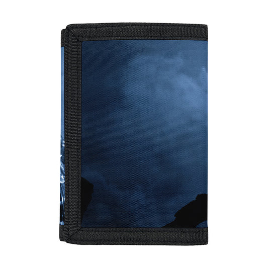 Full Moon Night Owl Print Trifold Wallet