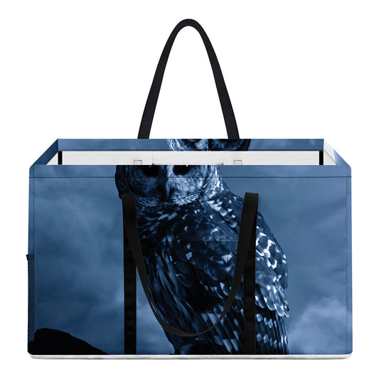 Full Moon Night Owl Print Utility Tote Bag