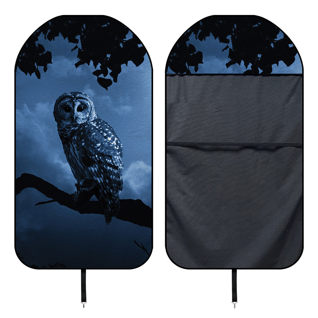 Full Moon Night Owl Print Waterproof Car Seat Cover