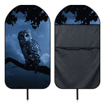 Full Moon Night Owl Print Waterproof Car Seat Cover