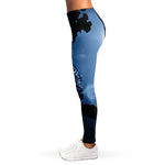 Full Moon Night Owl Print Women's Leggings