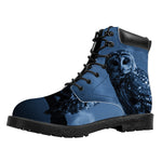 Full Moon Night Owl Print Work Boots