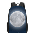 Full Moon Print 17 Inch Backpack