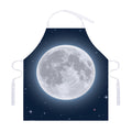 Full Moon Print Adjustable Apron