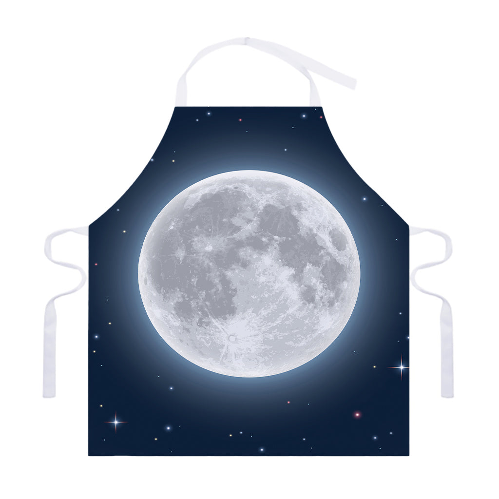 Full Moon Print Adjustable Apron