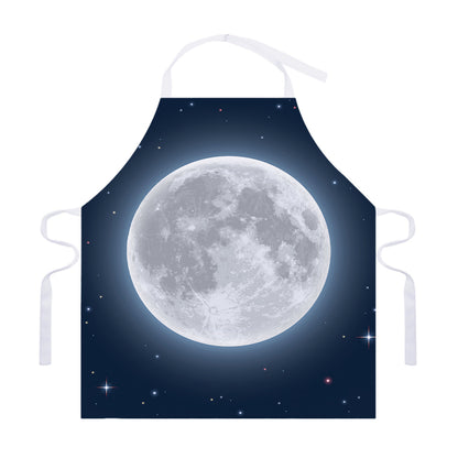 Full Moon Print Adjustable Apron