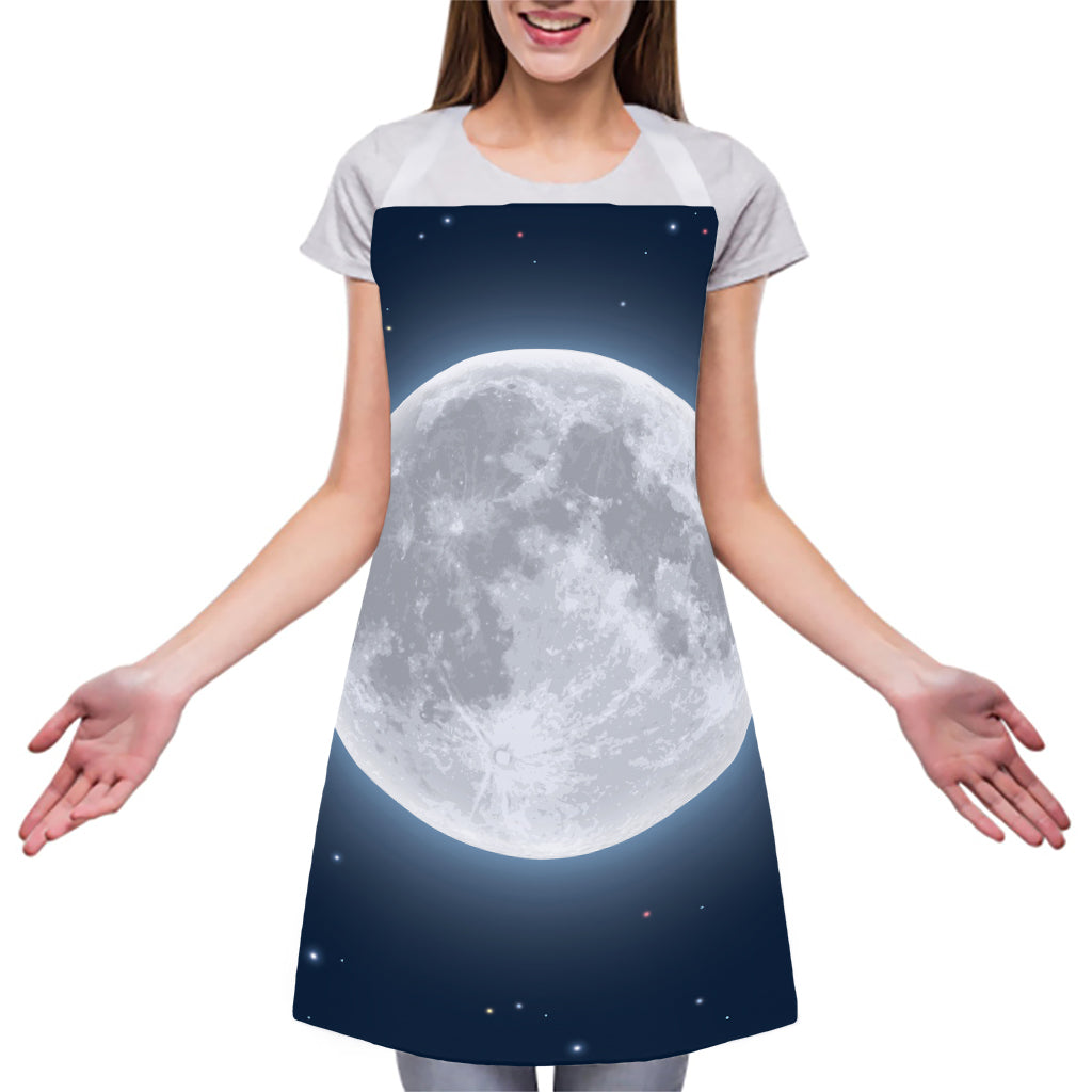 Full Moon Print Adjustable Apron