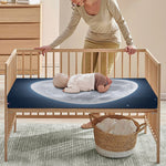 Full Moon Print Baby Crib Sheet