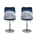 Full Moon Print Bar Stool Covers