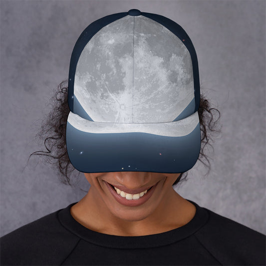 Full Moon Print Baseball Cap