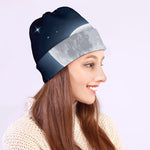 Full Moon Print Beanie