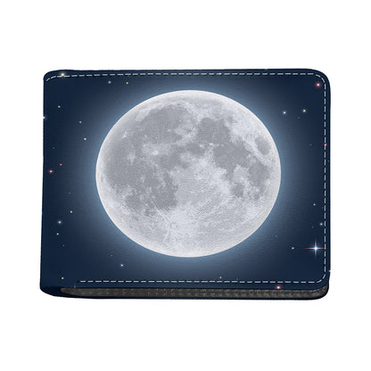 Full Moon Print Bifold Wallet