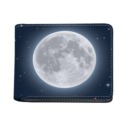 Full Moon Print Bifold Wallet
