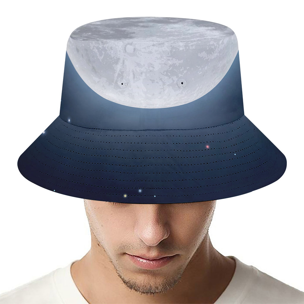 Full Moon Print Bucket Hat