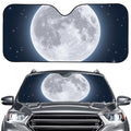 Full Moon Print Car Windshield Sun Shade